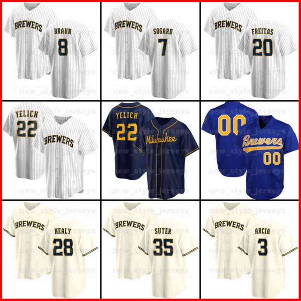 

22 christian yelich 21 travis shaw milwaukee jerseys 19 robin yount 8 ryan braun brewers\rmen brandon woodruff luis urias yardley, Black