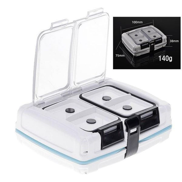 

fishing tackle box fully waterproof small mini portable magnetic type hooks lure lines accessories tools plastic case carp parts