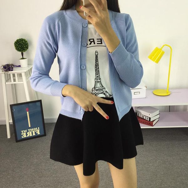 

women's knits & tees arrivals 2021 autumn and winter cardigan fashion women sweater warm casual knitting pull femme, White