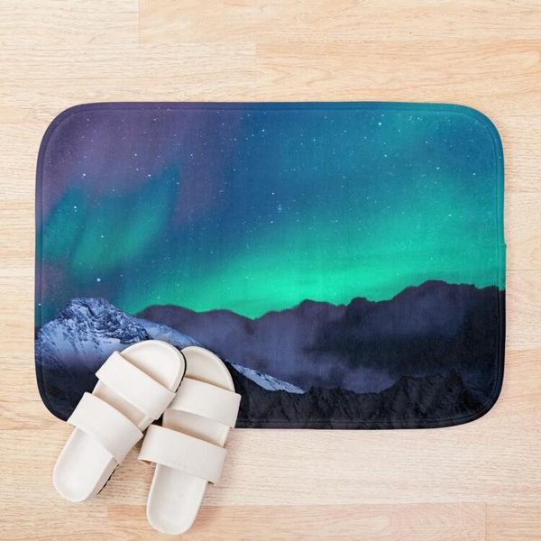 

bath mats the northern lights mat carpet anime home soft fur rugs baby children bedroom living room floor door