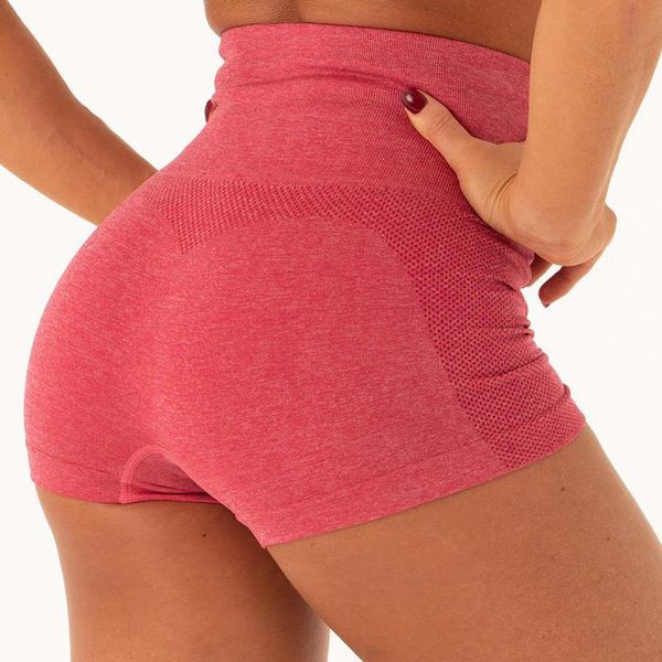 

high waist seamless gym fitness scrunch butt yoga s spandex pink short workout legging, White;black