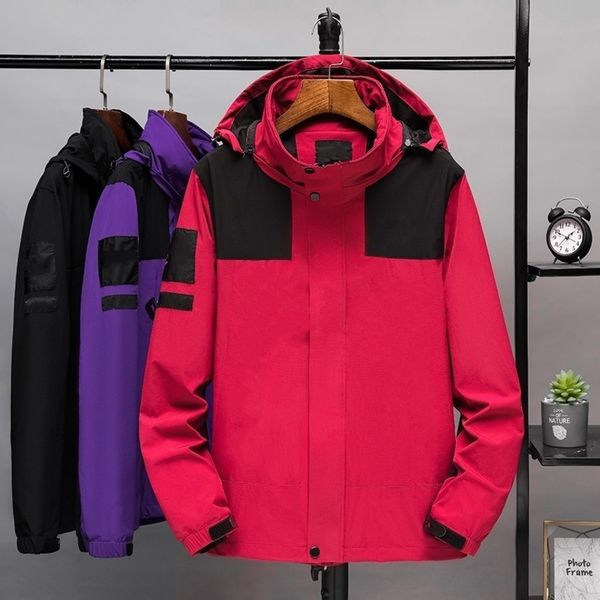 

men et letter printed fashion windbreaker spring autumn winter sport hip hop outdoor streetwear outwear jk11968, Black;brown