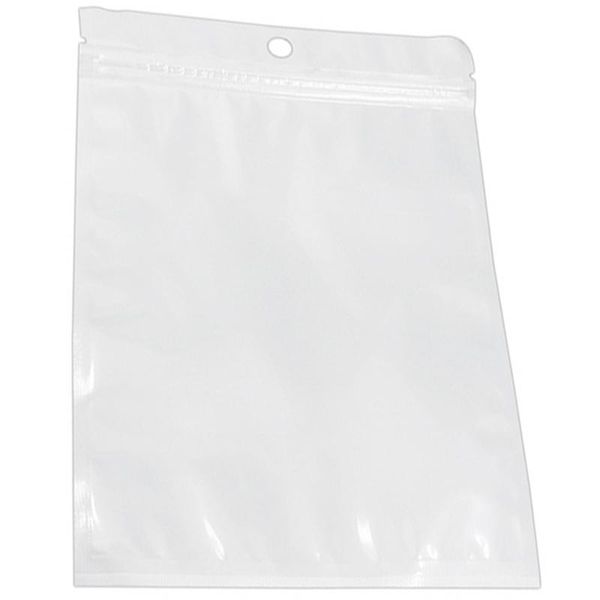 

white self seal zipper plastic packaging pouch pack bag closure lock storage bags