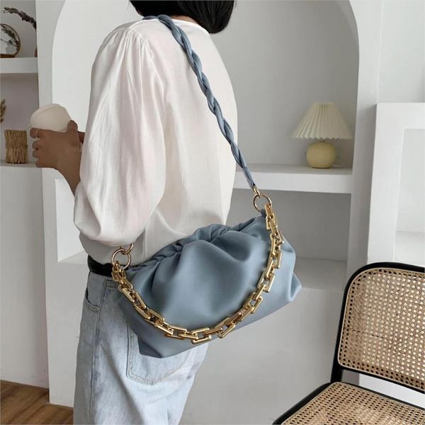 

cross body wave strap belt design pu leather crossbody bags for women 2021 small gold metal shoulder handbags female fashion