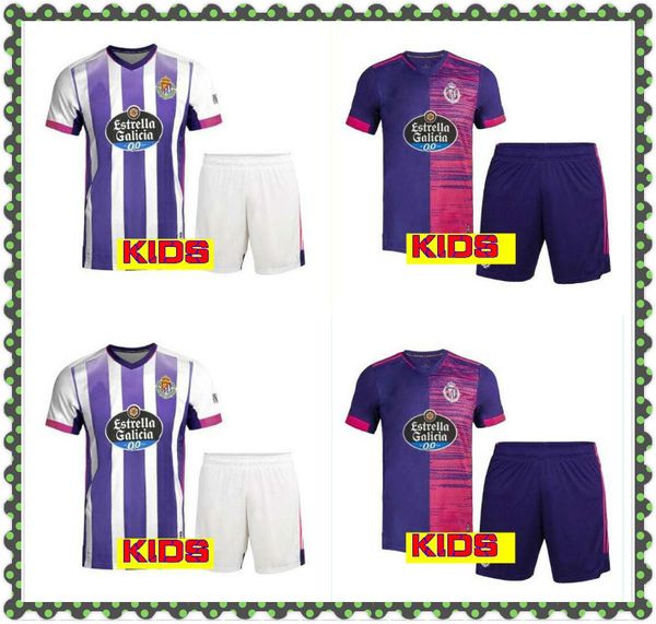 

2021 real valladolid soccer jerseys sanchez ramirez 20 21 guardiola plano kids kit sets suit football shirt boys camiseta de futbol, Black;yellow