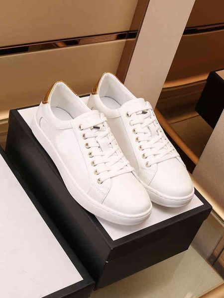 

dress shoes all leather common white shoe women's 2021 spring and autumn casual shoes men's couples wild single flat shoess x18r, Black