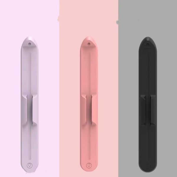

ipencil holder sticker for apple pencil 1st/2nd generation [magnetic attach design] silicone refills, Black;red