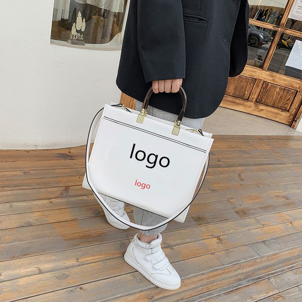 

luxury handbags portable large capacity tote bag single shoulder messenger women's bag with printing labeling, fast delivery and good q