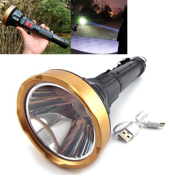 

flashlights torches high powerful led torch usb rechargeable long lamp tactical lanterna lampe torche fishing hunting u27