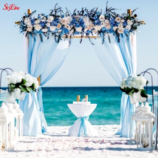

party decoration 5m x 48cm / 10m 72cm organza fabric in roll for romantic wedding table skirt red 7z