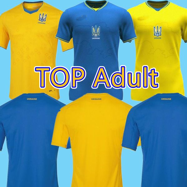 

2021 2022 ukraine soccer jerseys 21 22 vitaliy mykolenko oleksandr zinchenko ruslan malinovskyi viktor tsygankov national team home yellow, Black;yellow