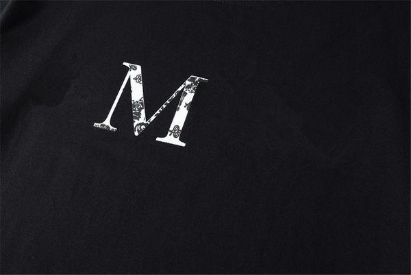 

21ss designer mens t shirts men women letter logo tees black white casual loose slim fashion street clothing design tshirts quality, White;black