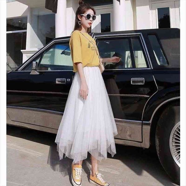 

mesh lace tulle bouffant women skirt puffy fashion tutu spring summer elastic black pink