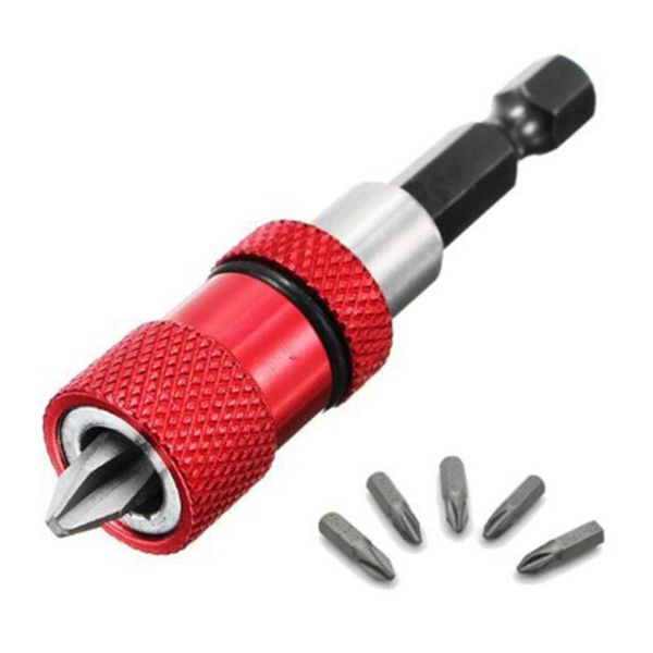 

25mm drill bit holder + bits 60mm hex shank kit magnetic ph2 hand tools
