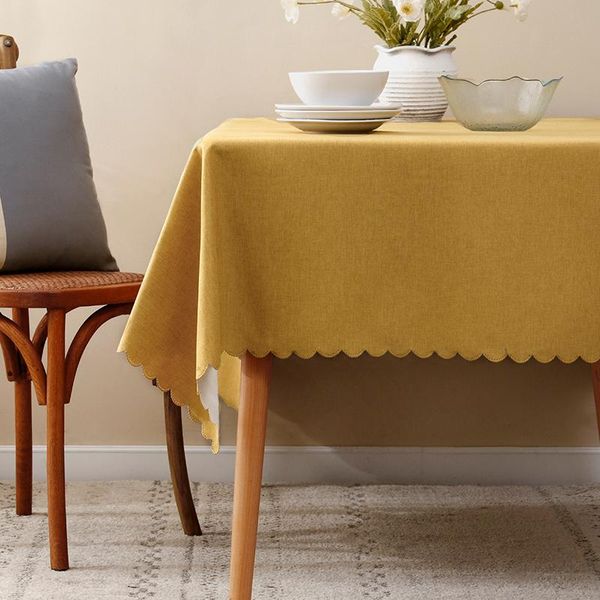 

table cloth art light luxury cotton linen nordic rectangular household tea japanese white simple modern high-end