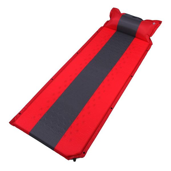 Outdoor-Pads Strand Camping Matte mit Kissen Ultraleichte automatische aufblasbare Luftmatratze Klapppicknickbett 52039