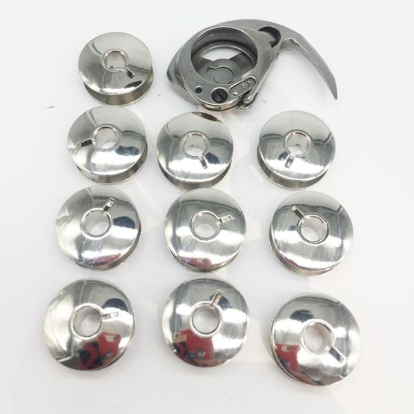 

#6028 & 10 pcs bobbins #2073 for singer 17/18 adler 48 /consew/seiko krt68 39295 2style you can choose sewing notions tools, Black