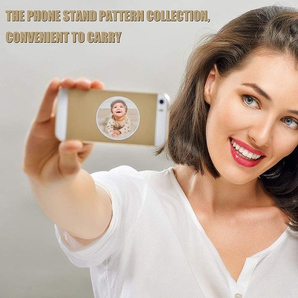 

cell phone mounts & holders 12 pcs foldable grip stand bracket holder with double-sided tape diy heat transfer aluminum sheet