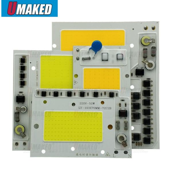 

floodlights cob led lamp chip 50w 100w 150w bulb 220v smart ic cold warm white/white spotlight floodlight