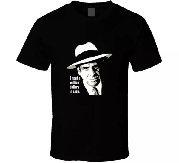 

virgil sollozza turk godfather gangster movie fan t shirt, White;black