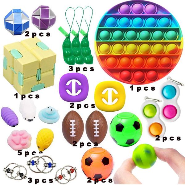 

2021 funny combination unzip toy extrusive-solving fidget kids toys anti-stress amazon selling relieves reducer various styles set wholesale