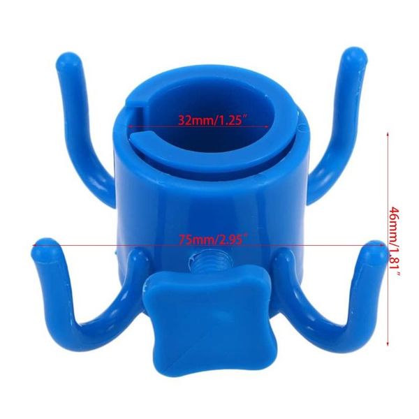 

hooks & rails b9hf beach umbrella hanging hook, 4-prongs plastic hook for towels/hats/clothes/camera/sunglasses/bags-durable,