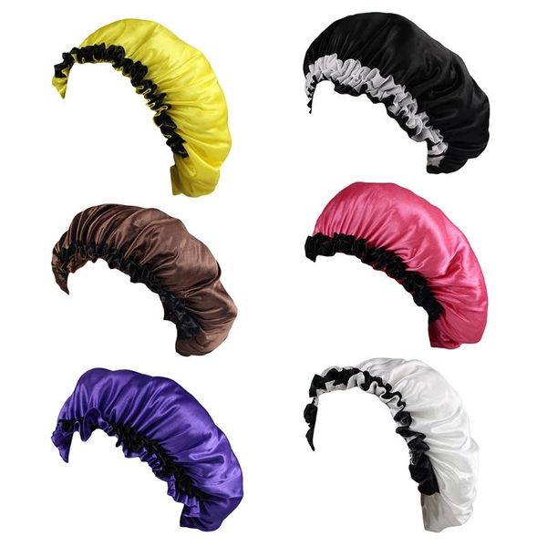 

beanies adjustable lace brim night sleep chemo hat satin bonnet wrap turban dxaa