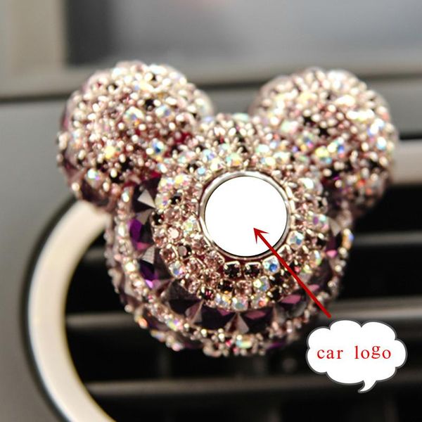 

car air freshener logo perfume diamond conditioner outlet clip decoration styling lady perfumes 100 original