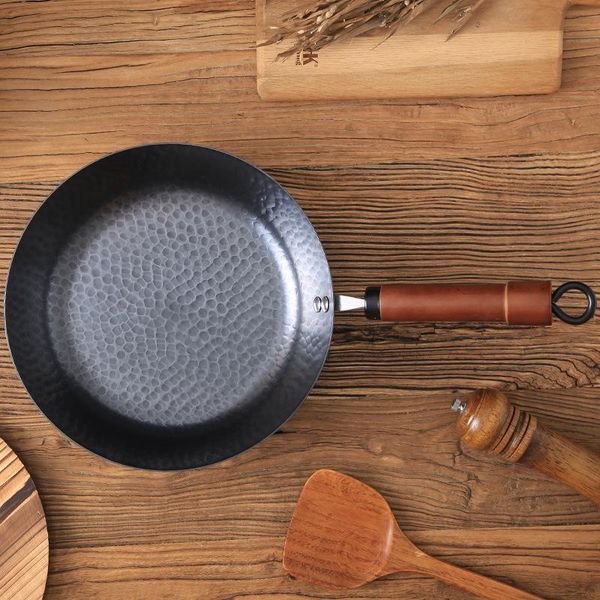 

pans wok traditional chinese handmade non-stick pan uncoated induction cooker gas stove