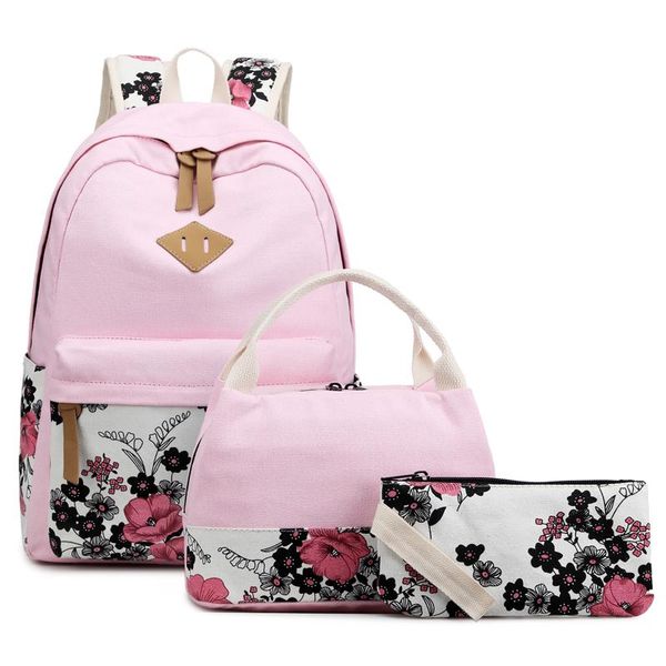 

backpack abshoo lightweight canvas suitable for school girls and boys with lunch bag