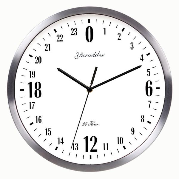

wall clocks creative metal home decor living room study clock large watch silent digital horloge mural w