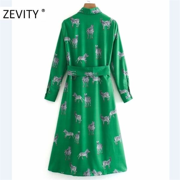 

zevity new women fashion animal print long sleeve casual shirt dress office lady breasted bow sashes vestido chic dresses ds4408, Black;gray