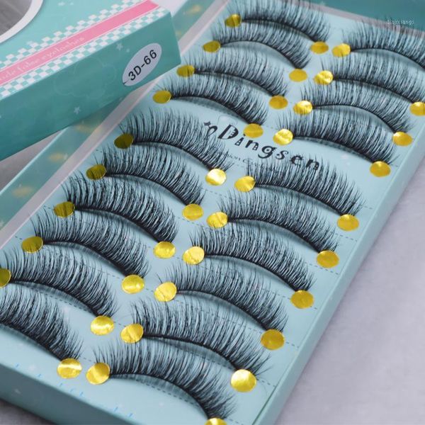

pairs 3d mink hair false eyelashes natural long /thick crisscross full strip lashes handmade1