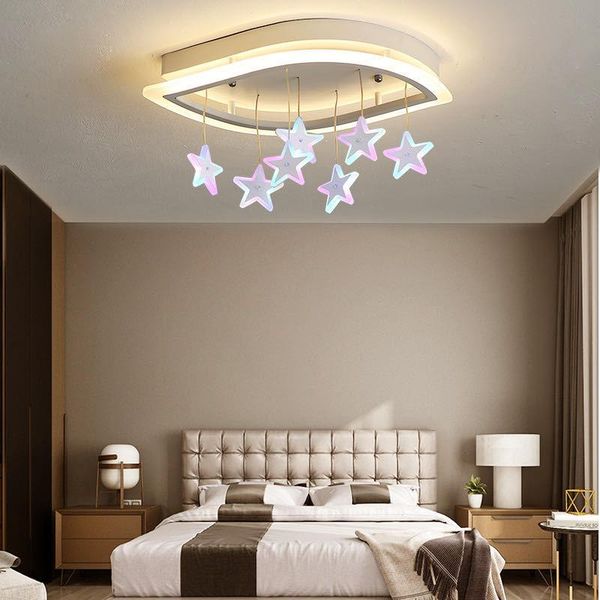 

ceiling lights nordic led bedroom light fixtures lotus flower crystal bedside aluminum ac85-265v lamp kitchen