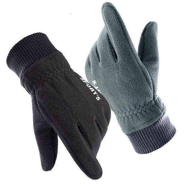 

autumn and winter riding cold proof glov polar fleece thickened warm touch screen all finger ski