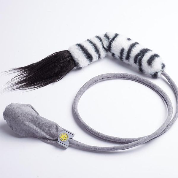 

product creative pet funny cat tail toy stick simulation beating fish toys