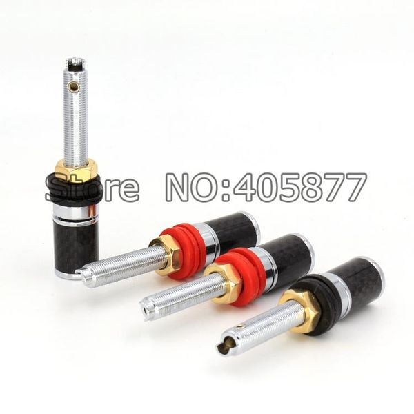 

smart power plugs 8pcs carbon fiber rhodium plated speaker terminal binding post