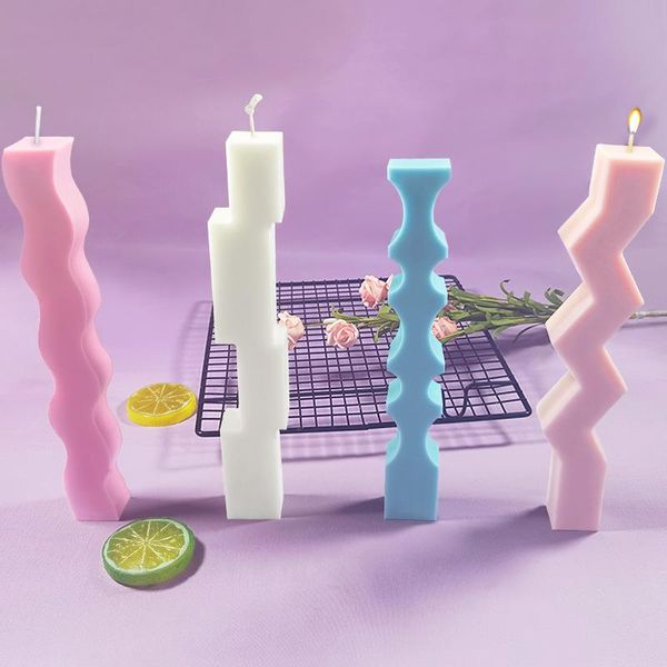 

craft tools special-shaped long strip silicone mold diy candle handmade soap plaster creative home lighting decoration