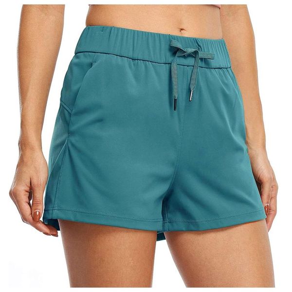 

yoga outfit women sport shorts running workout athletic gym with phone pockets casual fitness ladies high waist