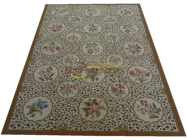 

carpets handmade french auburn pine foot 100% wool carpet various flower decorative needlepoint knitted home decore art
