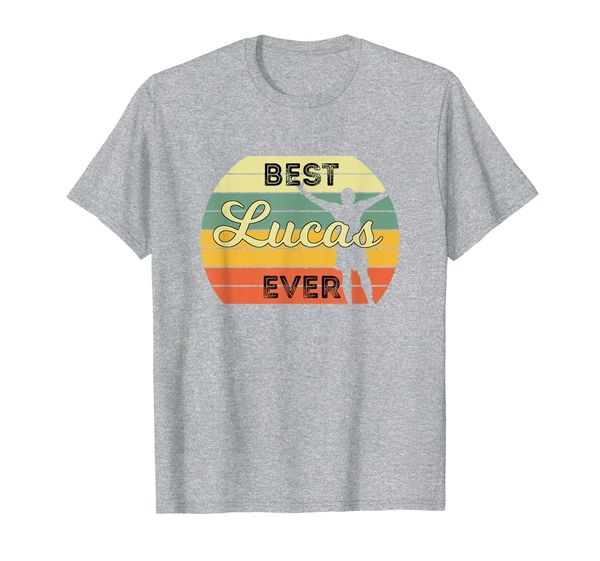 

lucas ever - funny retro birthday design t-shirt, White;black