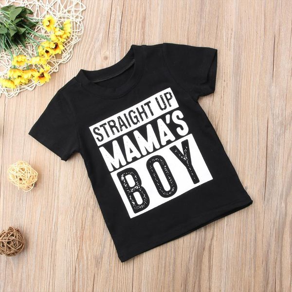 

straight up mamas boy print short sleeve t shirt for boys, Blue