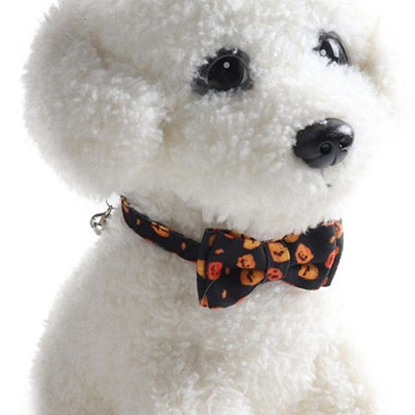

cat collars & leads pet bowknot necktie collar halloween series pumpkin ghost safety casual necklace leash accessories