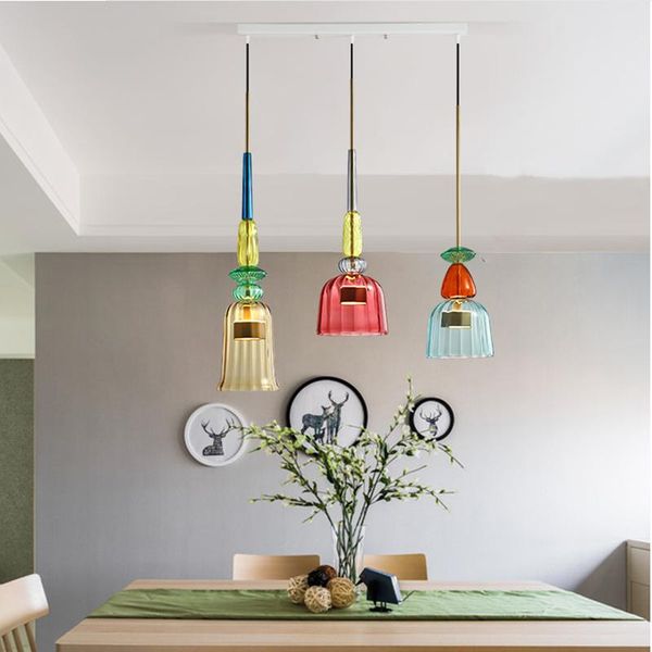 

pendant lamps modern led glass lights lighting bedroom living room loft lamp restaurant home decor hanging light fixture