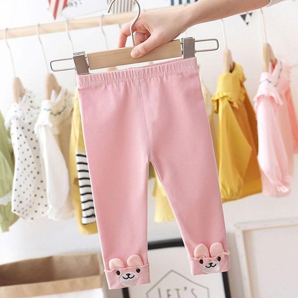 

winter girls thickening warm pants for wear leggings children's long trousers kids cartoon skinny maternity bottoms, White