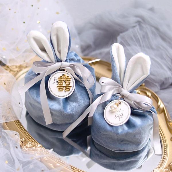 

1/3/5pcs cute easter gift packing bags velvet chocolate candy storage jewelry organizer party bag wrap