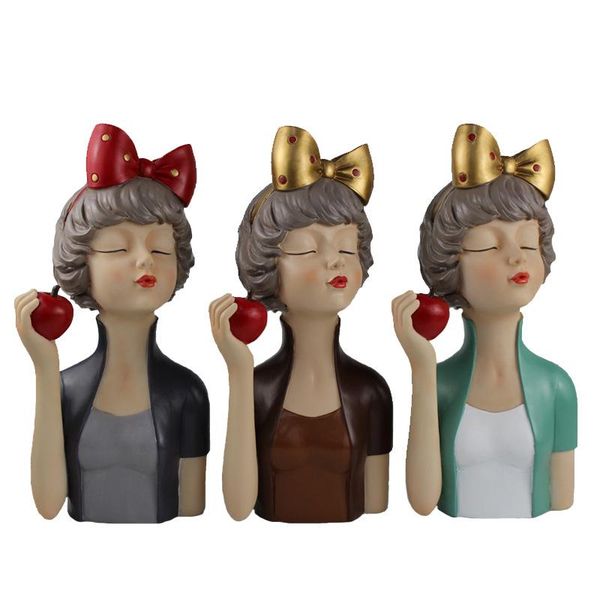 

decorative objects & figurines moden gorgeous girl resin art statue gift fairy accessories fashion style sculpture ornaments home decoration