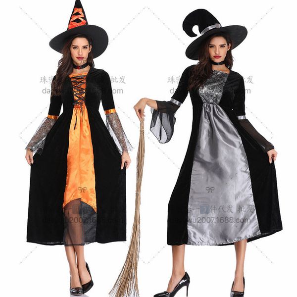 

new japanese halloween costume witch witch costume cosplay bar party costume_rw, Black;red