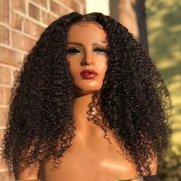 

lx brand bob wig kinky curly wigs for women cosplay wig heat resistant fiber synthetic lace front wig gluelessfactory direct, Black