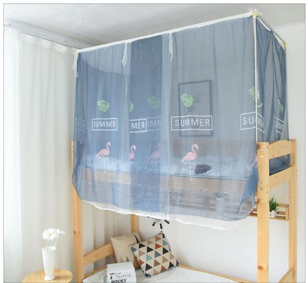 

1.9x1x1x1.4 double-layer mosquito net student dormitory translucent anti-mosquito bedroom bunk beds insect net